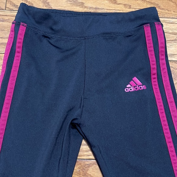 Adidas black and pink leggings 6 - Picture 2 of 9